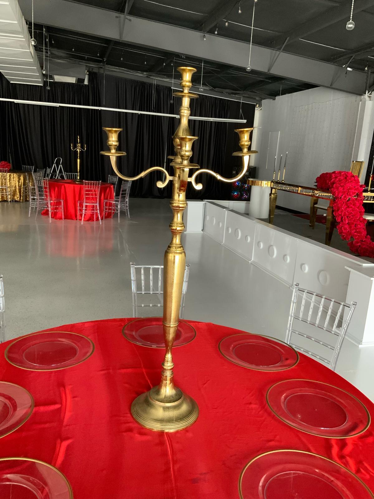 Large Gold Candlelabra